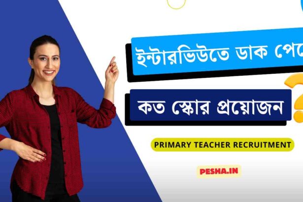 Primary teacher recruitment score