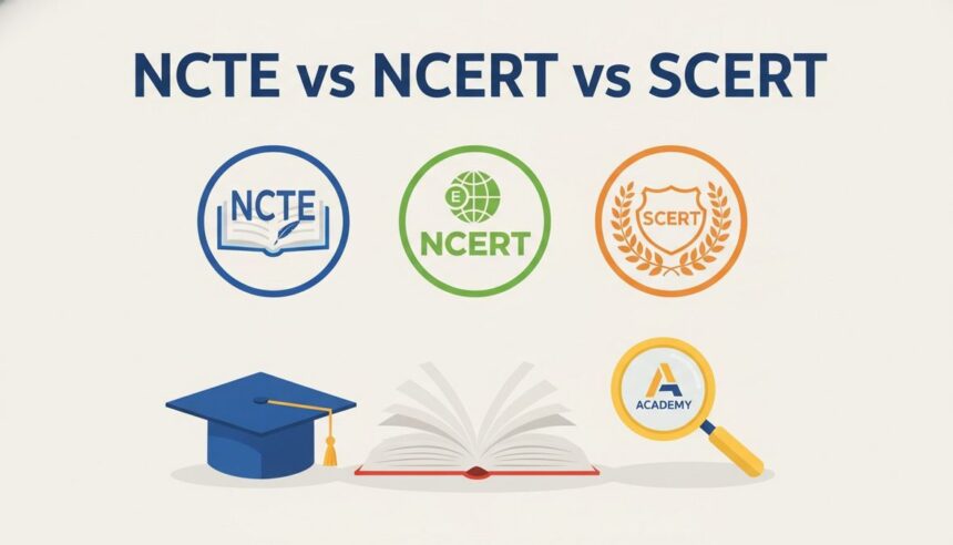 Ncte ncert scert differences