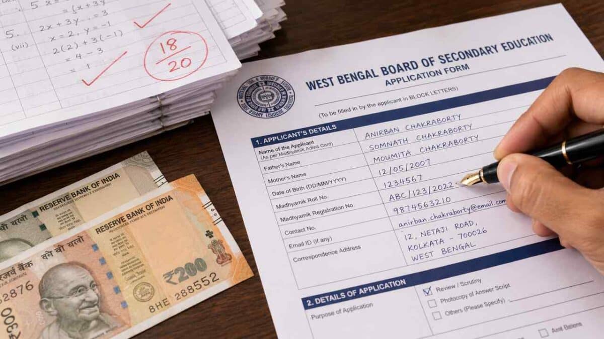 Wbbse pen madhyamik application money