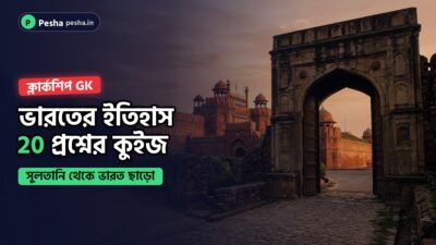 ভারতের ইতিহাসের কুইজের কভার: লাল কেল্লা