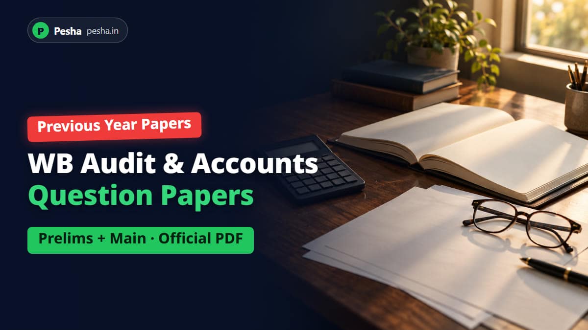 Wb audit & accounts question papers — pesha. In