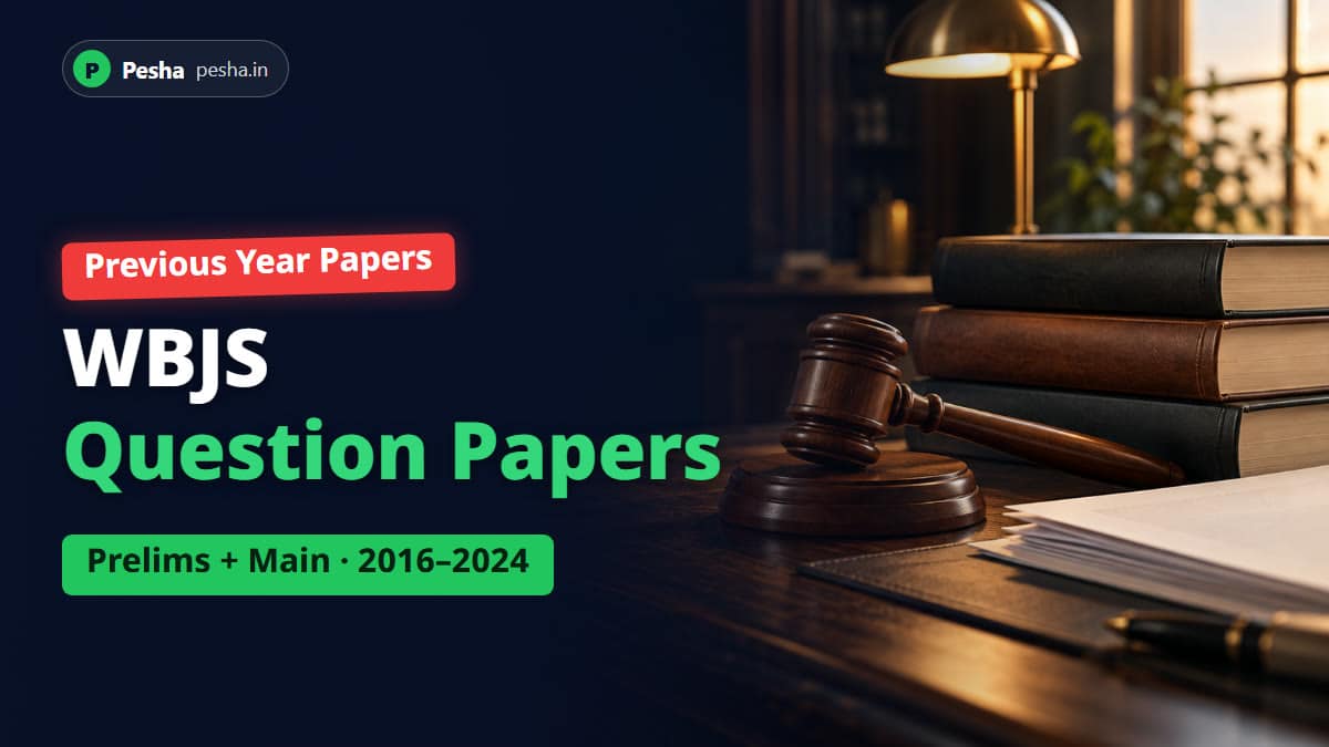 Wbjs question papers — pesha. In