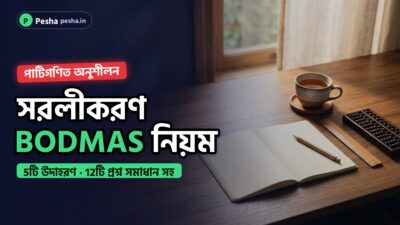 সরলীকরণ (Bodmas) অনুশীলন কুইজ: Wbpsc ক্লার্কশিপ 2024 1 পাটিগণিত অনুশীলনের জন্য খাতা, পেন্সিল ও স্কেল সাজানো পড়ার টেবিল