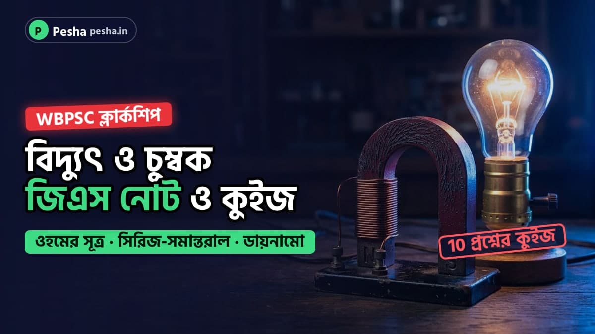 বিদ্যুৎ ও চুম্বকের নোটের কভার: বাল্ব, চুম্বক ও কুণ্ডলী