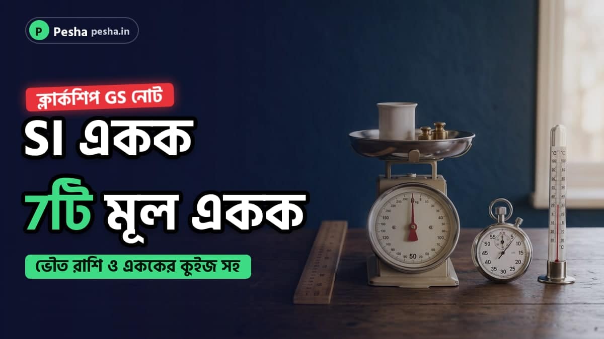 মিটার স্কেল, ঘড়ি ও থার্মোমিটারসহ বিজ্ঞানের টেবিল