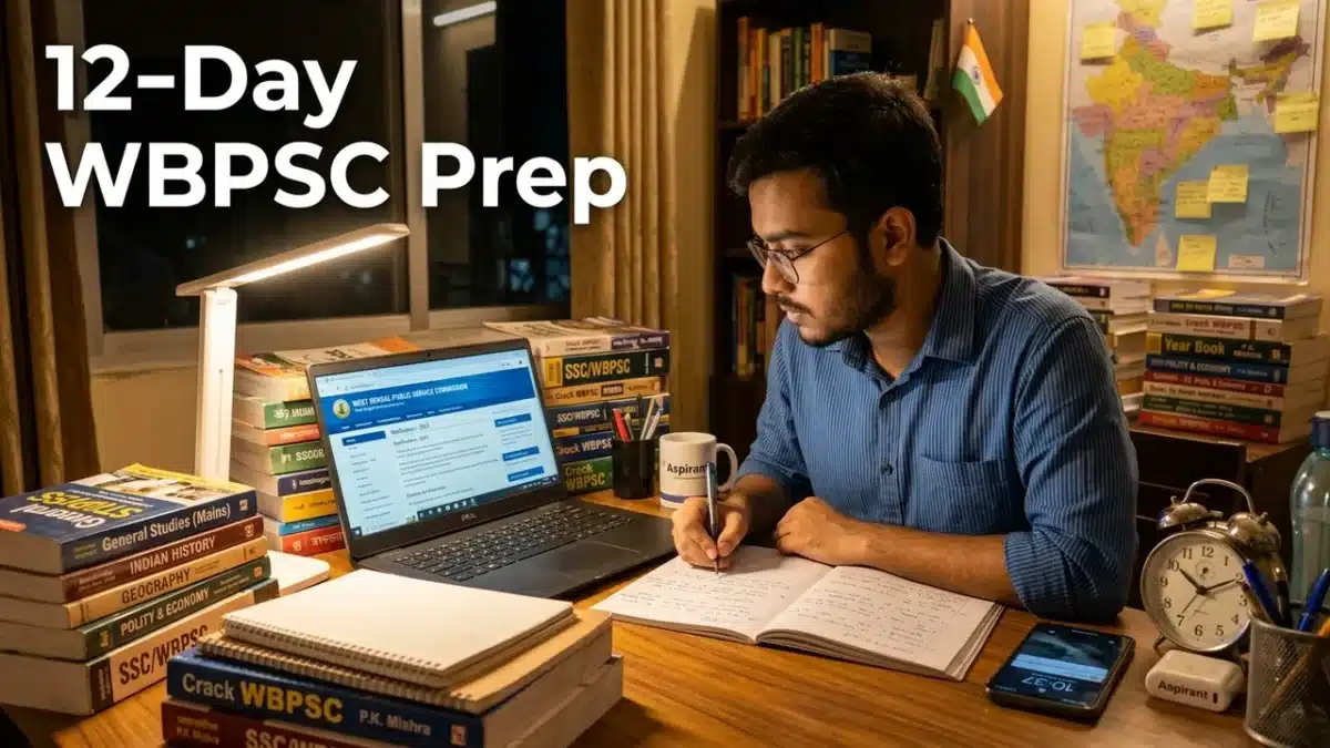 Wbpsc ক্লার্কশিপ পরীক্ষা 2024: 12 দিনের প্রস্তুতি পরিকল্পনা ও রুটিন 1 Wbpsc clerkship preparation plan